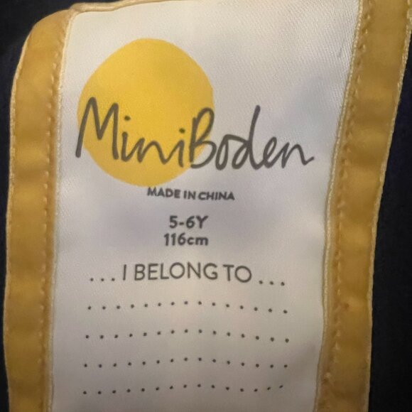 Mini Boden Wool Blend Embroidered Girl's Coat - Size 5-6 - Picture 7 of 7